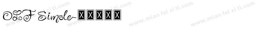 OLF Simole字体转换